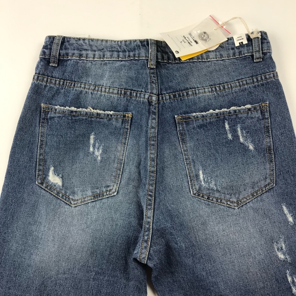 Ghiaccio & Limone Hot Denim Cropped Boyfriend Jean - Picture 6 of 8